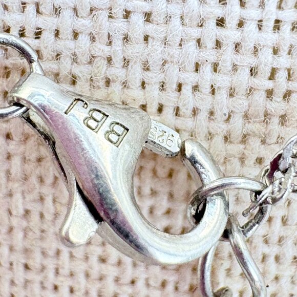 VTG Sterling Silver 925 Yin Yang Circle Pendant Necklace Size 18" Adjustable - Picture 10 of 14